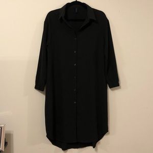 Black Shirt Dress, M